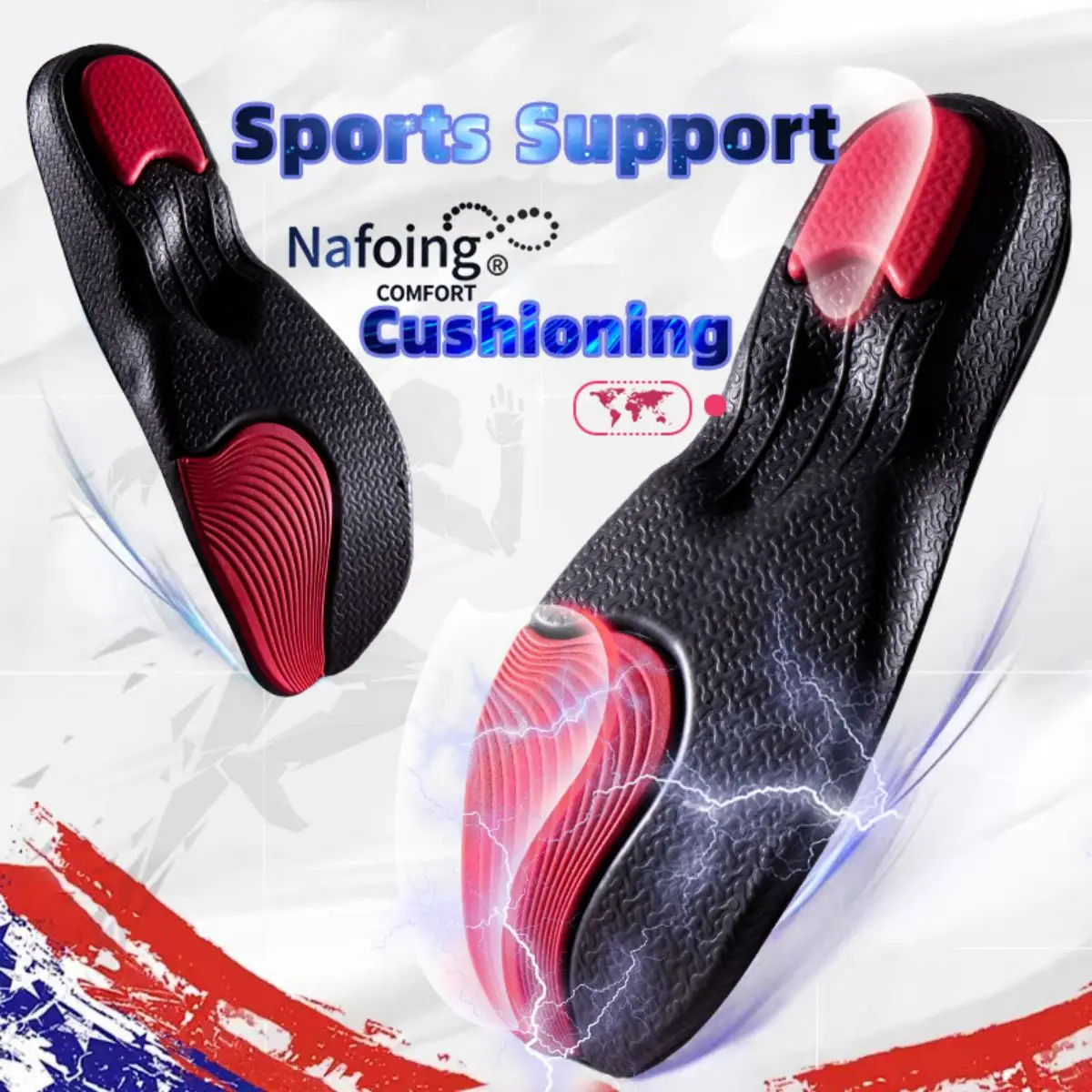 1 paar Orthopädische Einlegesohlen Orthesen Plattfuß Gesundheit Sohle Pad Für Schuhe Einfügen Arch Support Pad Für Plantarfasziitis Image