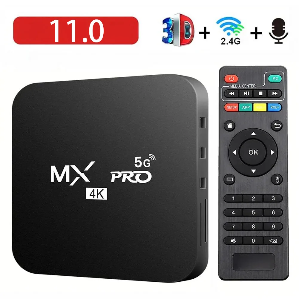 MXQ-PRO Smart TV Box Android 10.0 2,4G 5G Dual-WIFI 4K Media Player TV Box Heimkino 4K HD TV Box MXQ-PRO Smart Set Top Box Image
