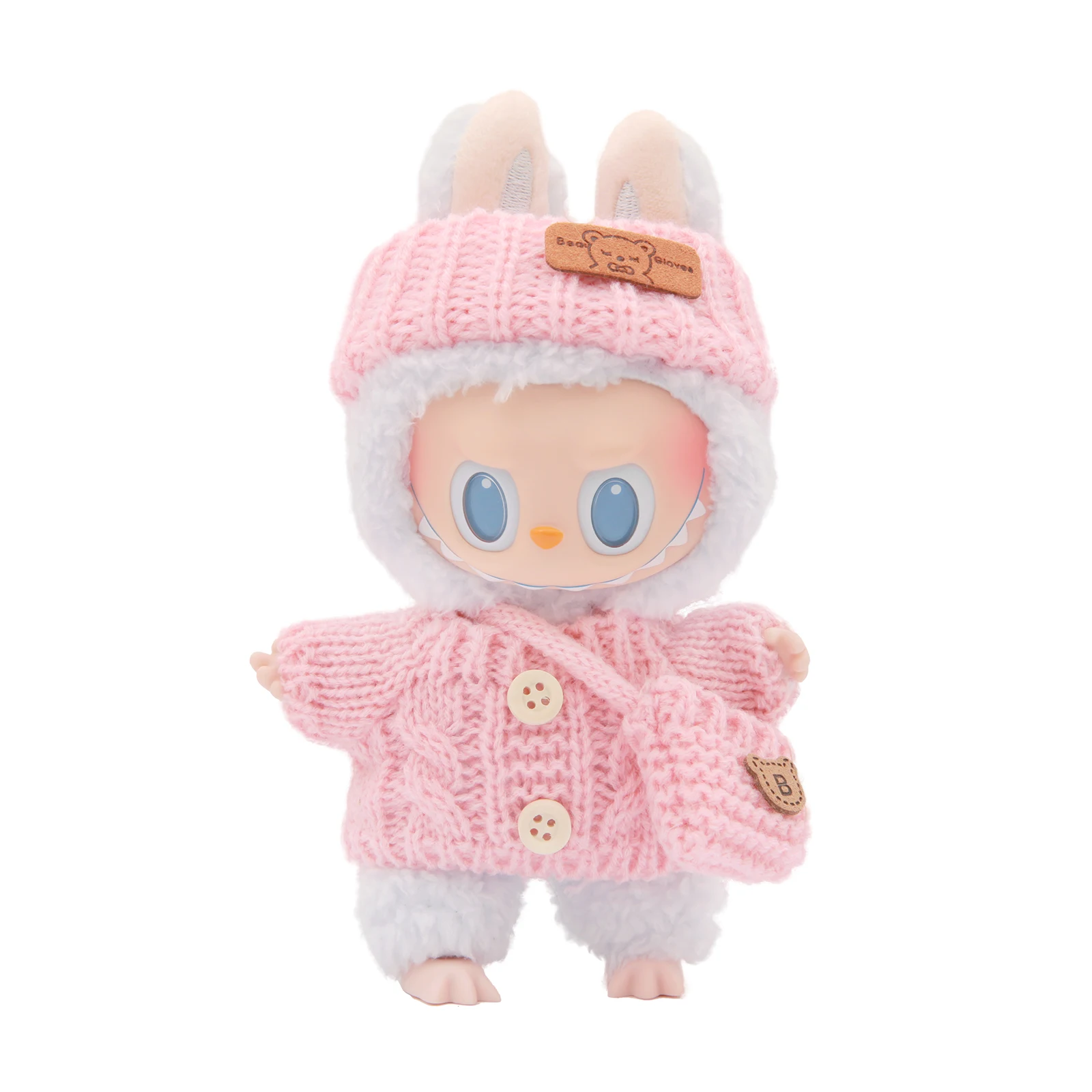 Für Labubu Puppe Kleidung Niedlichen Pullover Set 17 cm Kleidung Schuhe Puppe DIY Zubehör Ausbildung Sitzen Party Spiele Spielzeug Geschenke Image