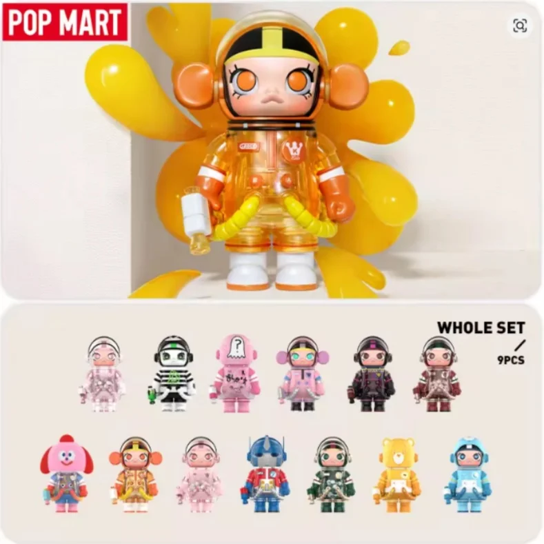 POP MART MEGA SPACE MOLLY 100 % Serie 4 Blind Box Guess Bag Mystery Box Spielzeug Puppe Niedliche Figur Desktop-Ornamente