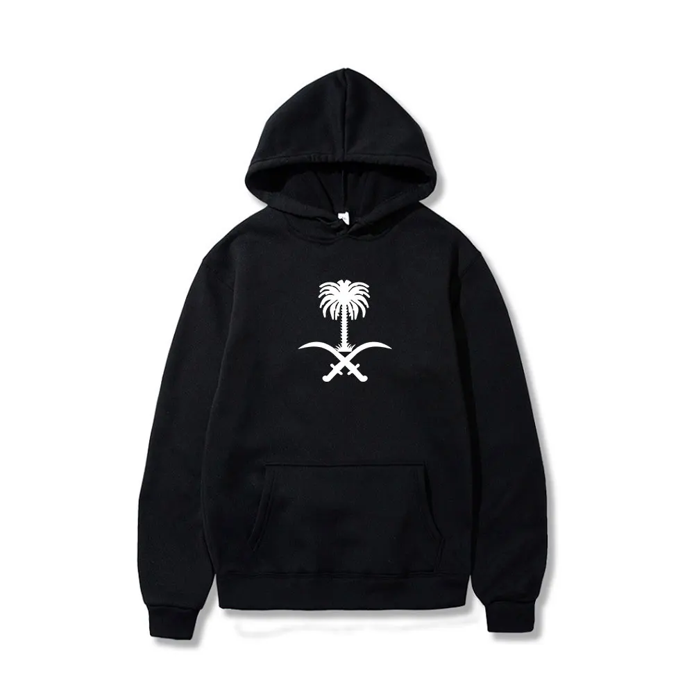 Lässige Hoodies Emblem von Saudi-Arabien Landflagge Warmer Winterpullover Hoodie Männer Frauen Unisex Hip Hop Style Sweatshirt Image