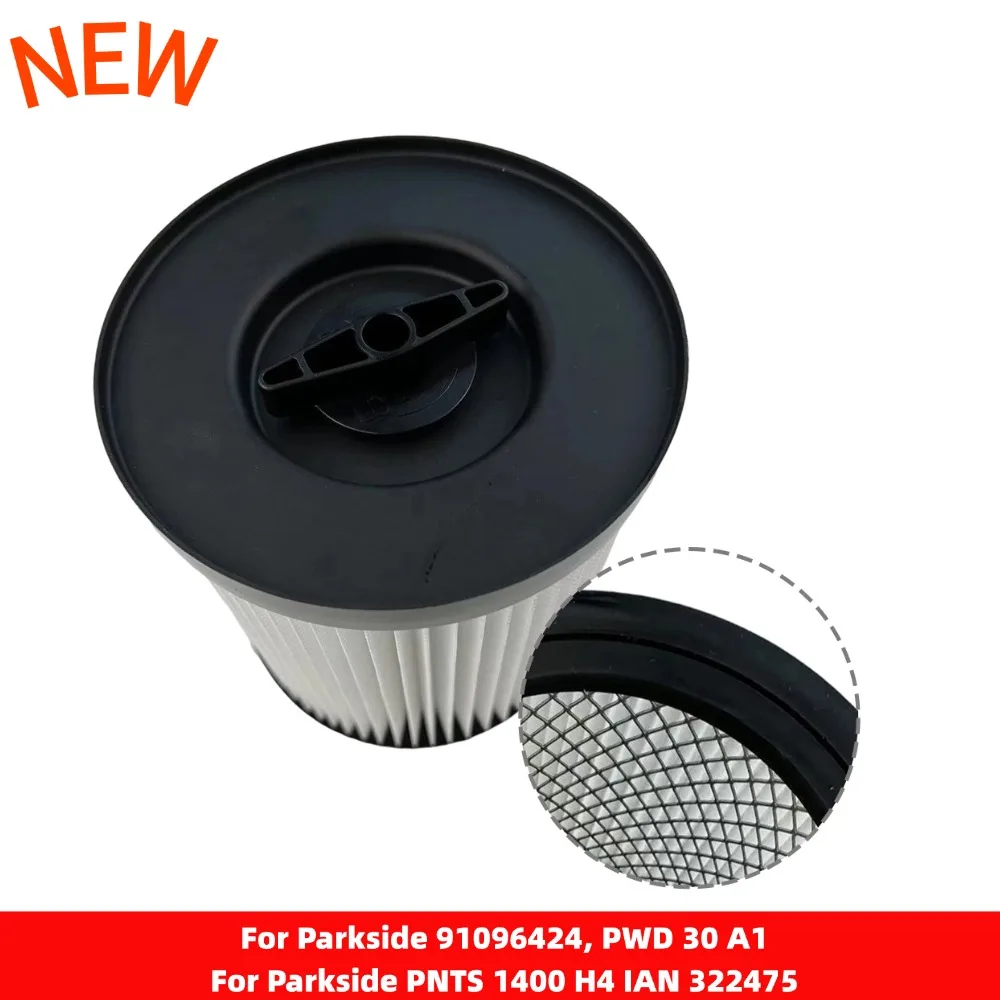 HEPA-Filterkartusche für Parkside 91096424, PWD 30 A1 PNTS 1400 H4 IAN 322475 Staubsauger zur Entfernung von Staub und Schmutz Image