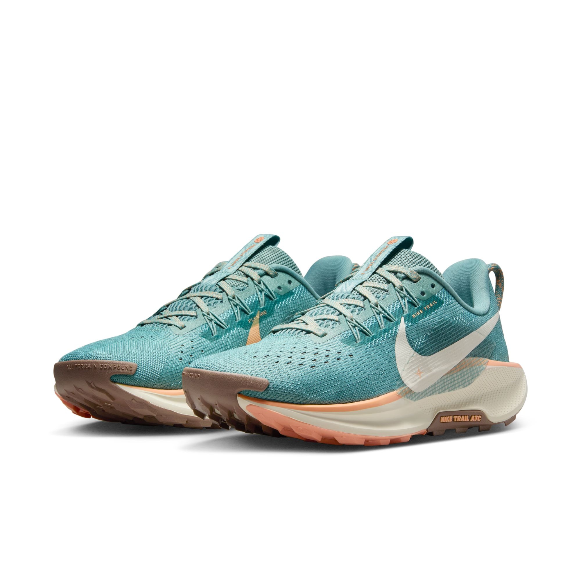 Trailrunningschuh NIKE "W REACTX PEGASUS TRAIL 5", Damen, Gr. 39, braun (cannon, soft pearl, mink braun), Synthetik, Textil, Schuhe