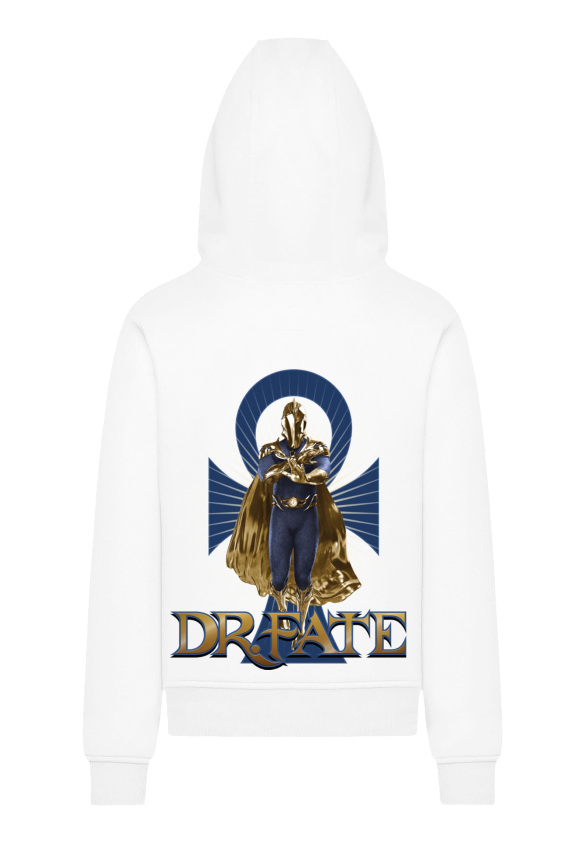 Kapuzenpullover F4NT4STIC "Black Adam Dr. Fate", Herren, Gr. XS, weiß, Obermaterial: 65% Baumwolle, 35% Polyester, slim fit, Pullover, Official Merch Image