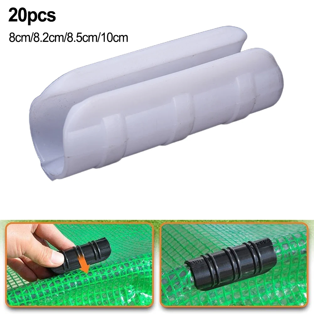 20Pc Greenhouse Frame Film Buckle Clip Greenhouse Snap Clamps Film Buckle Clamps Connectors Pipe Clamps Gardening Supplies Tools