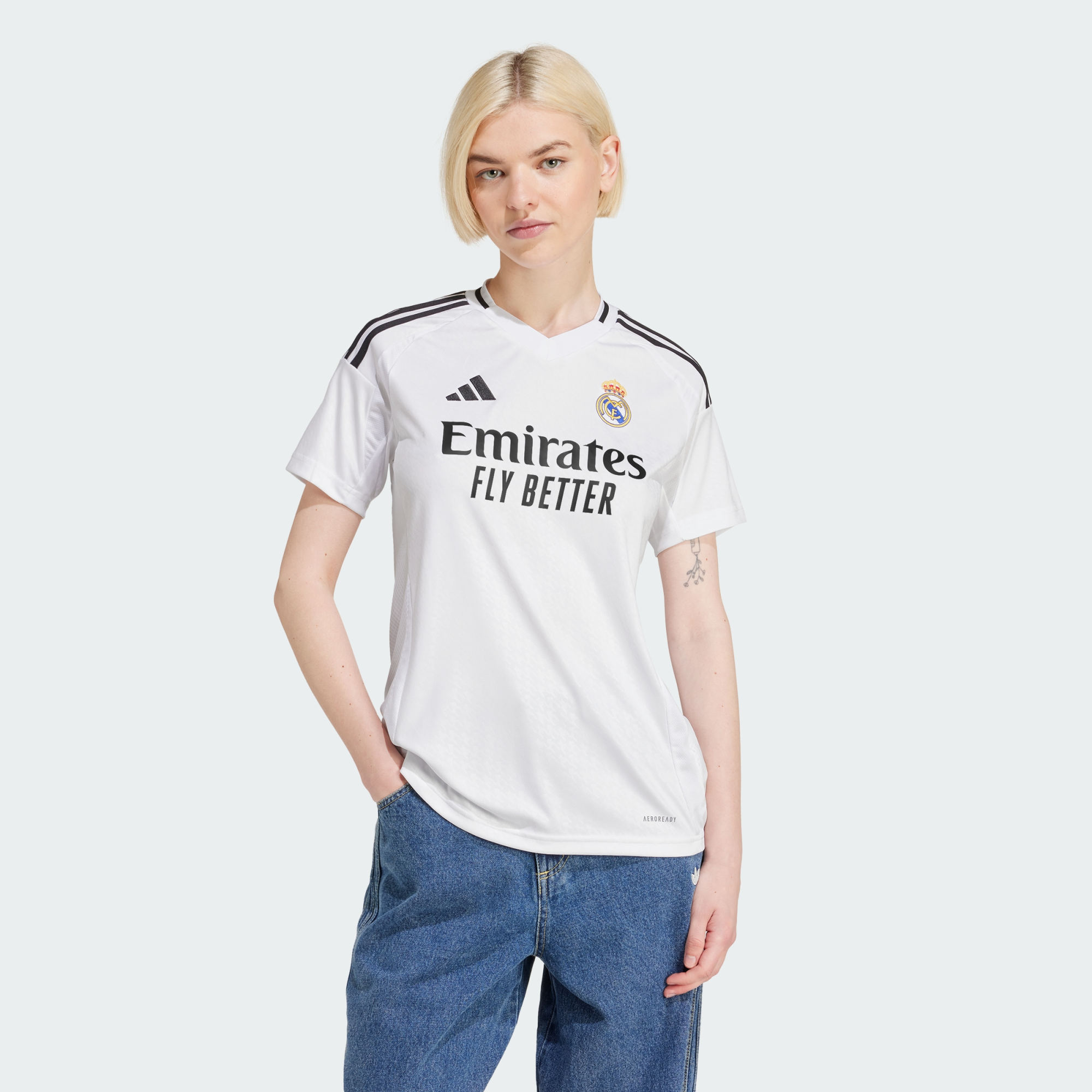 adidas Performance Womens Real Madrid 24/25 Home Jersey - White Recycled Material - Size X-small | adidas Performance Sale | Discount Designer Brands