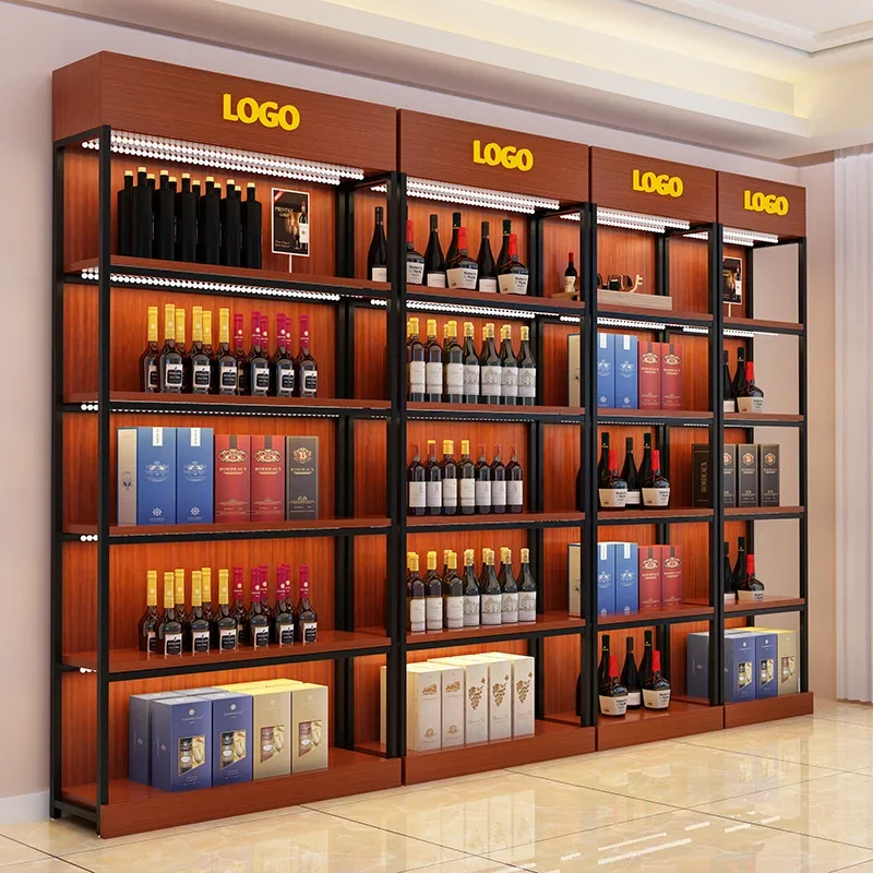 Regal Vitrine Supermarkt Mehrschichtige Vitrine Kosmetik Regal Convenience Store Snack Produkte Vitrine Spind