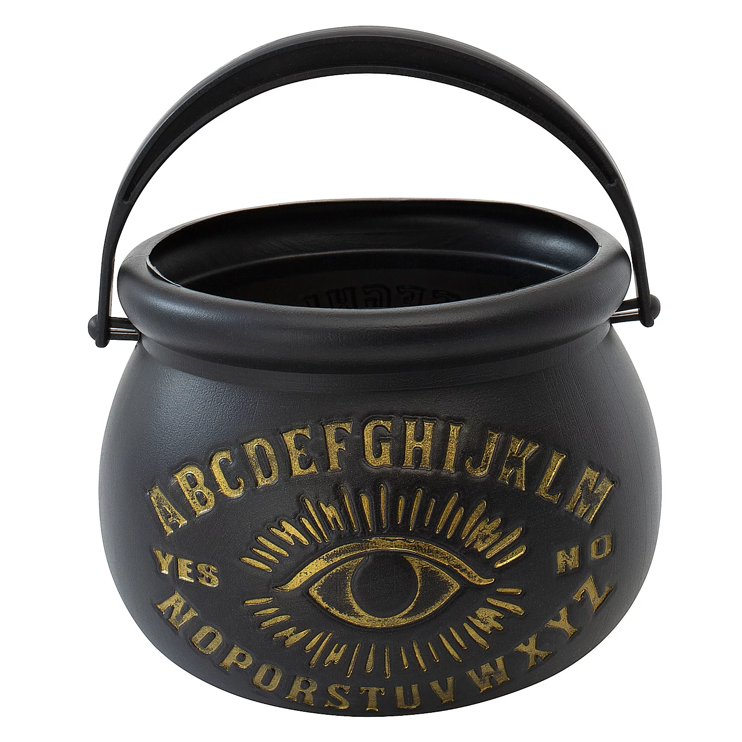 Kessel Hexe, schwarz/gold