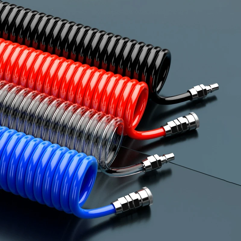 Tubo pneumatico a molla bourdon Tubo per utensili Tubo flessibile pneumatico Tubo a spirale Compressore d'aria Tubo lungo Compressori d'aria Diametro esterno