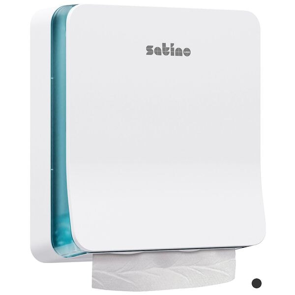 Satino Papierhandtuchspender »HYGINITY Interfold S PT2 System« weiß, 30.1x34.9x12.8 cm Image