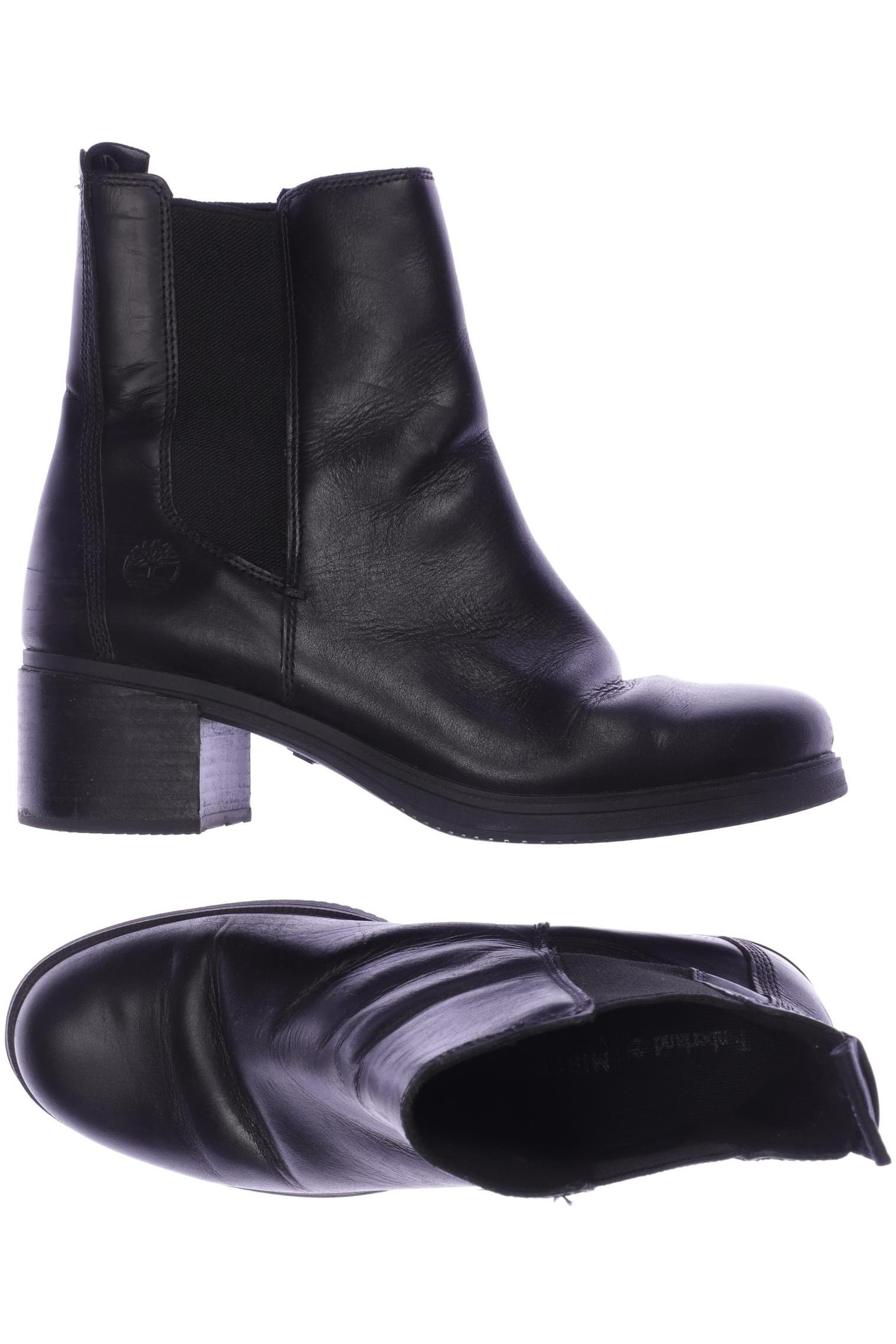 Timberland Damen Stiefelette, Gr. 39.5, schwarz, Leder Image
