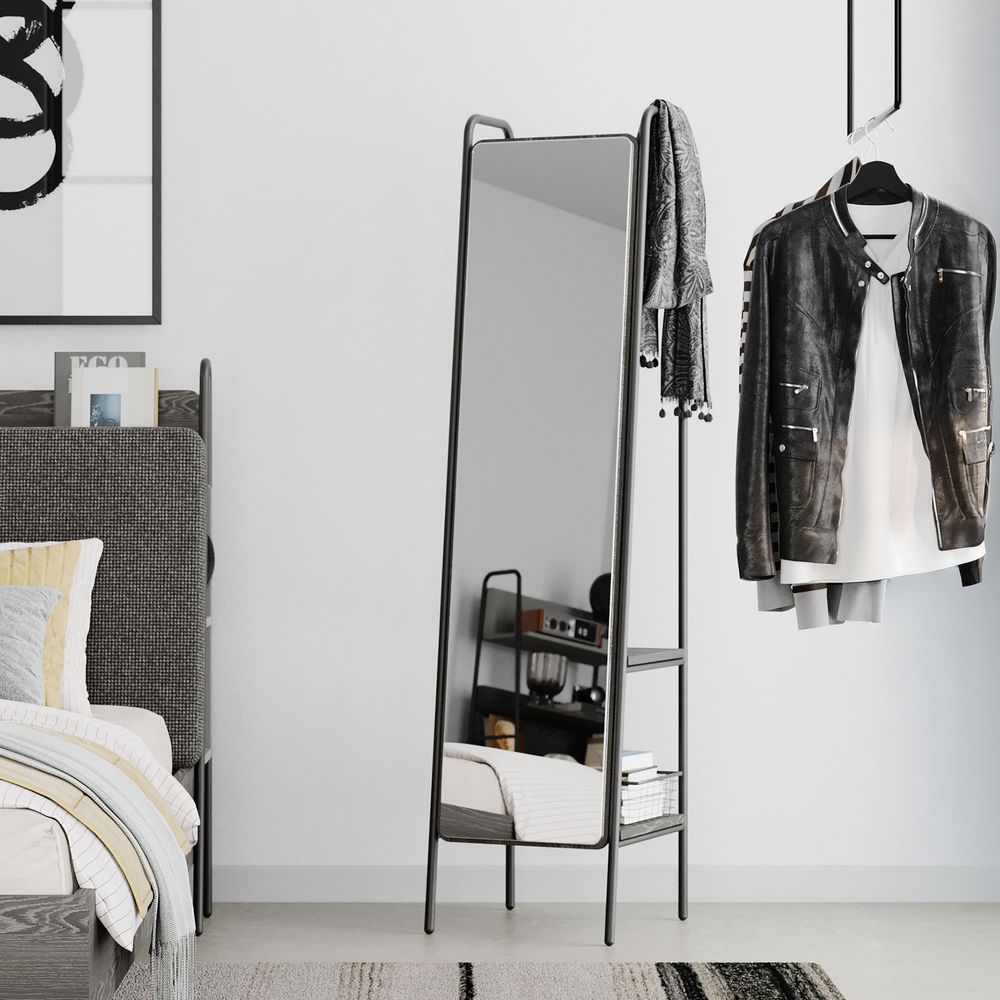 INFANSKIDS »Arwen« Standspiegel Eicheoptik schwarz