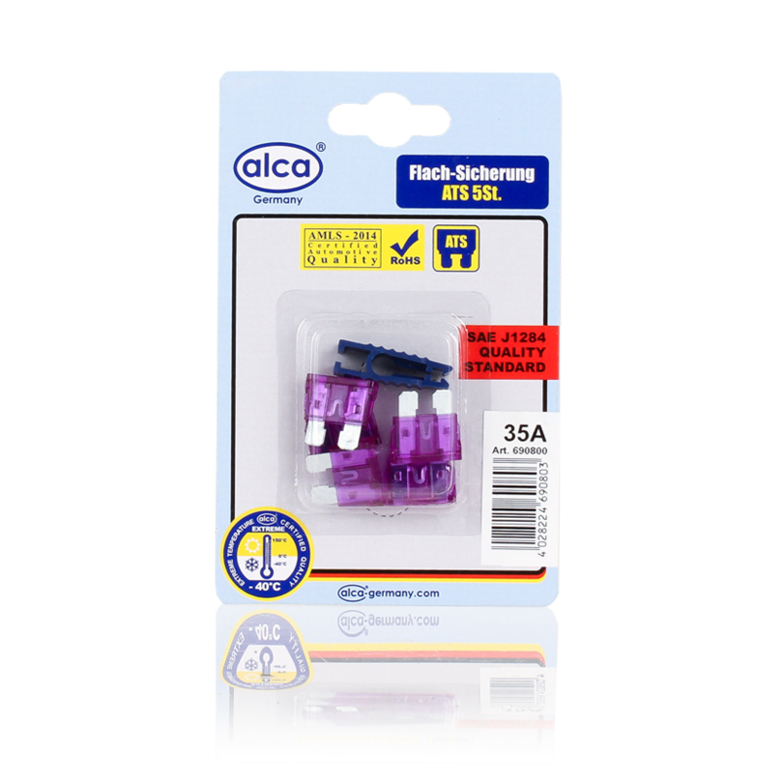 ALCA Flach-Sicherungen 35A; 5St. Blister Sicherung 690800 Image