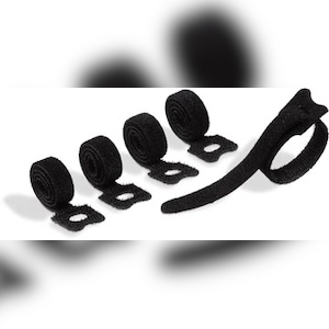 Durable Cavoline Grip Tie Kabelbinder mit Klettverschluss, schwarz, Packung mit 5 Stück Image