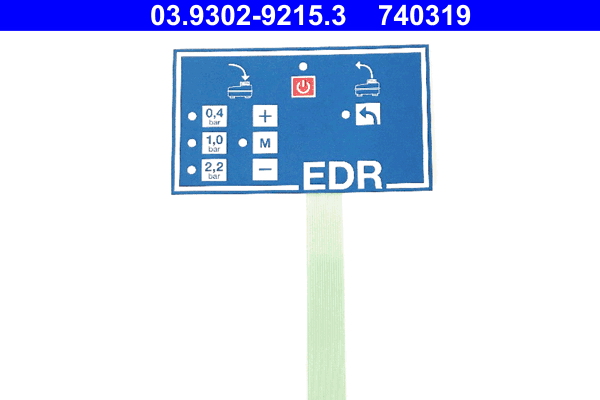 ATE Folientastatur, Füll-/Entlüftungsgerät (Bremshydraulik) 03.9302-9215.3 Image