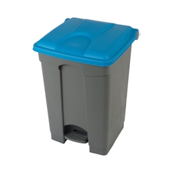 cookmax Treteimer 45 l rechteckig grau / blau Image