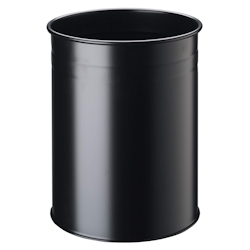 Papierkorb METALL rund 15 D, 260x315mm (Øx315mm, 15 l, schwarz Image