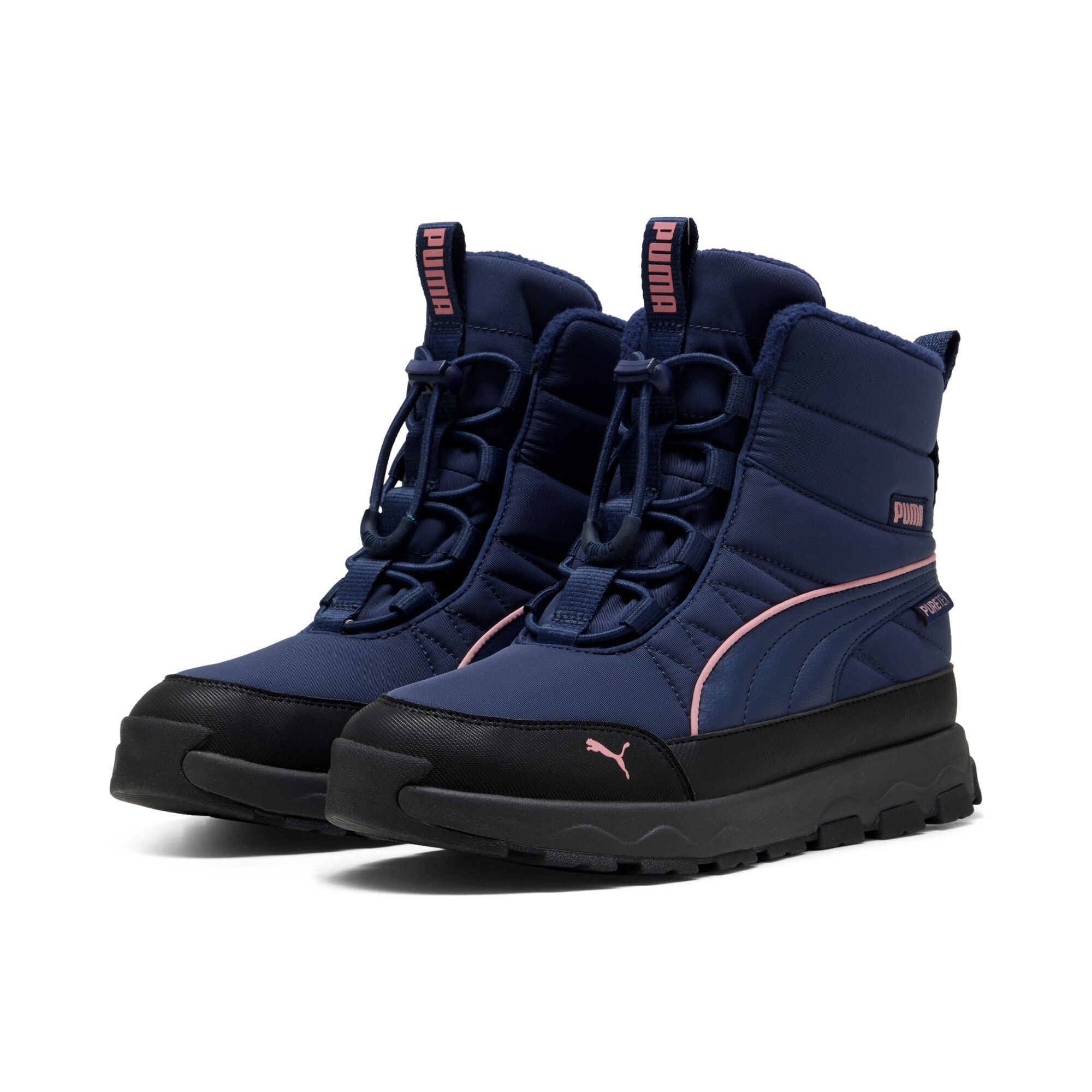 Winterboots PUMA "EVOLVE BOOT PURETEX JR", Kinder, Gr. 37, persian blau, pinkscape, Textil, Schuhe, Snowboots, Winterstiefel, Winterschuhe, wasserdicht Image
