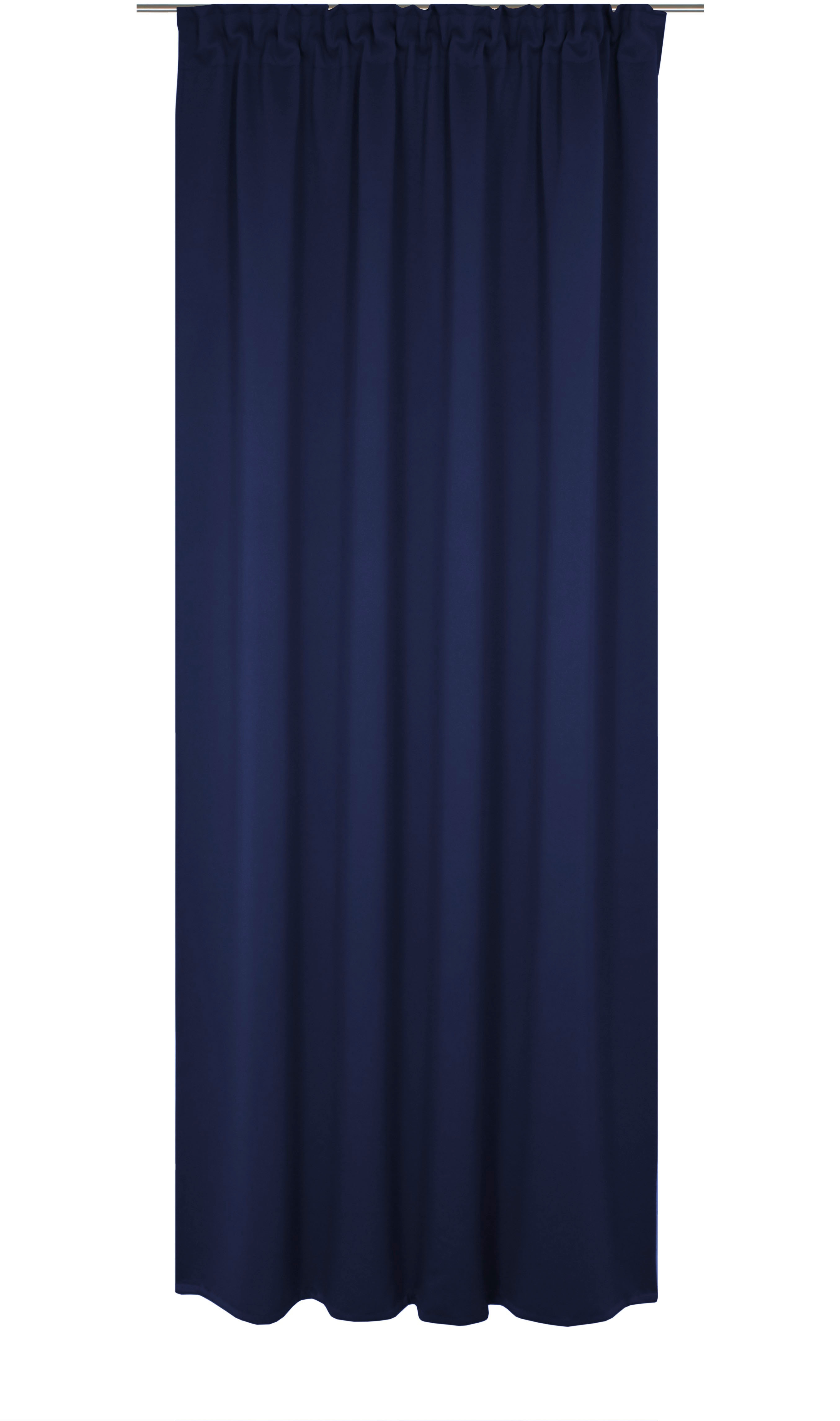 Vorhang WIRTH "Newbury", blau (nachtblau), B:130cm H:325cm, Baumwolle, Polyester, Gardinen, nach Maß Image