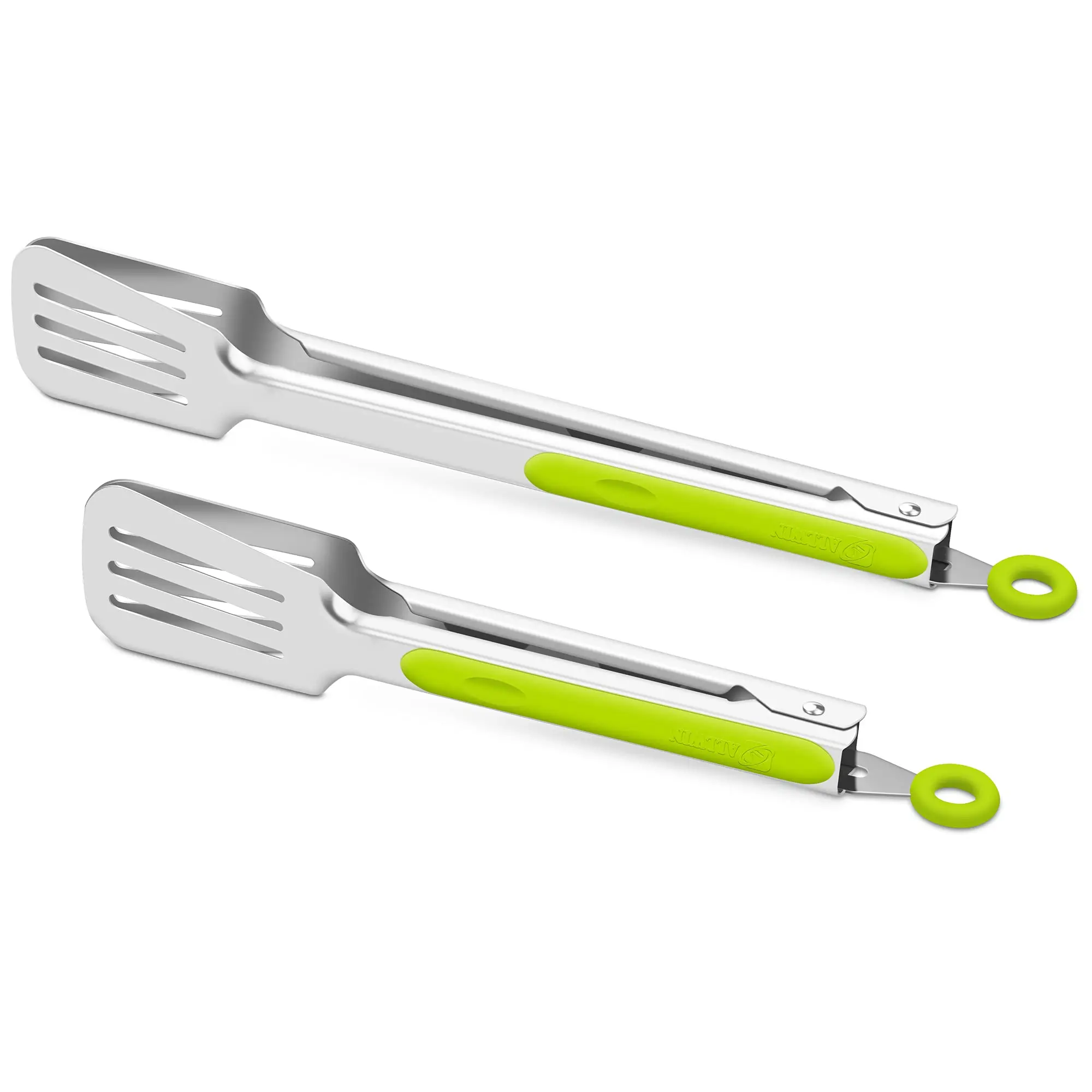 Pinces alimentaires à motif damas, Mini pinces de cuisine en acier inoxydable, pinces de cuisine antidérapantes en Silicone, outils de cuisine pour gril