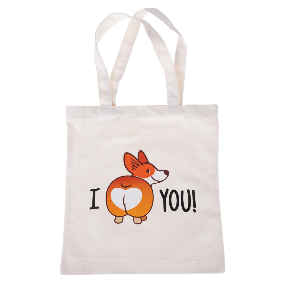 Sac en toile TIAKI "I love you" pour les amoureux des animaux