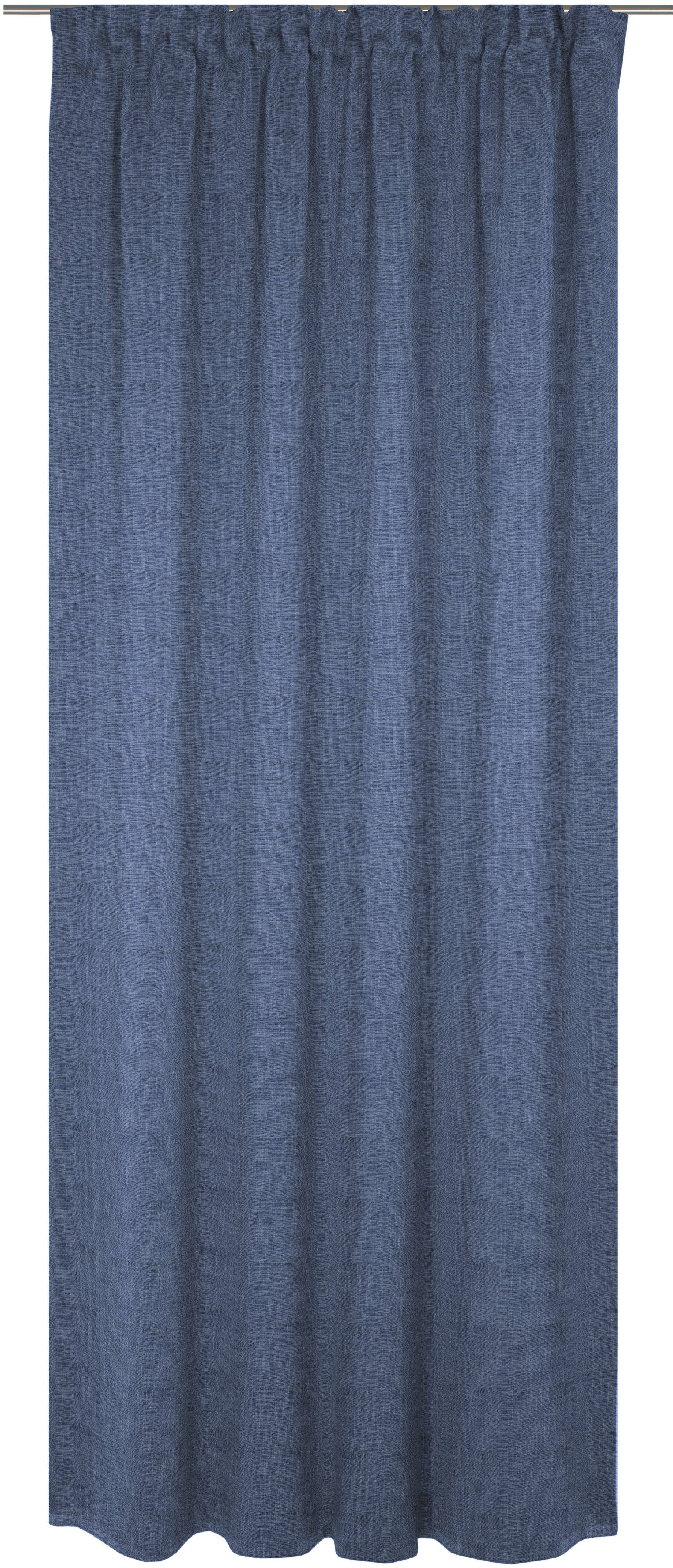 Vorhang WIRTH "Wiessee", blau, B:150cm H:335cm, Baumwolle, Leinen, Modal, Gardinen, nach Maß Image
