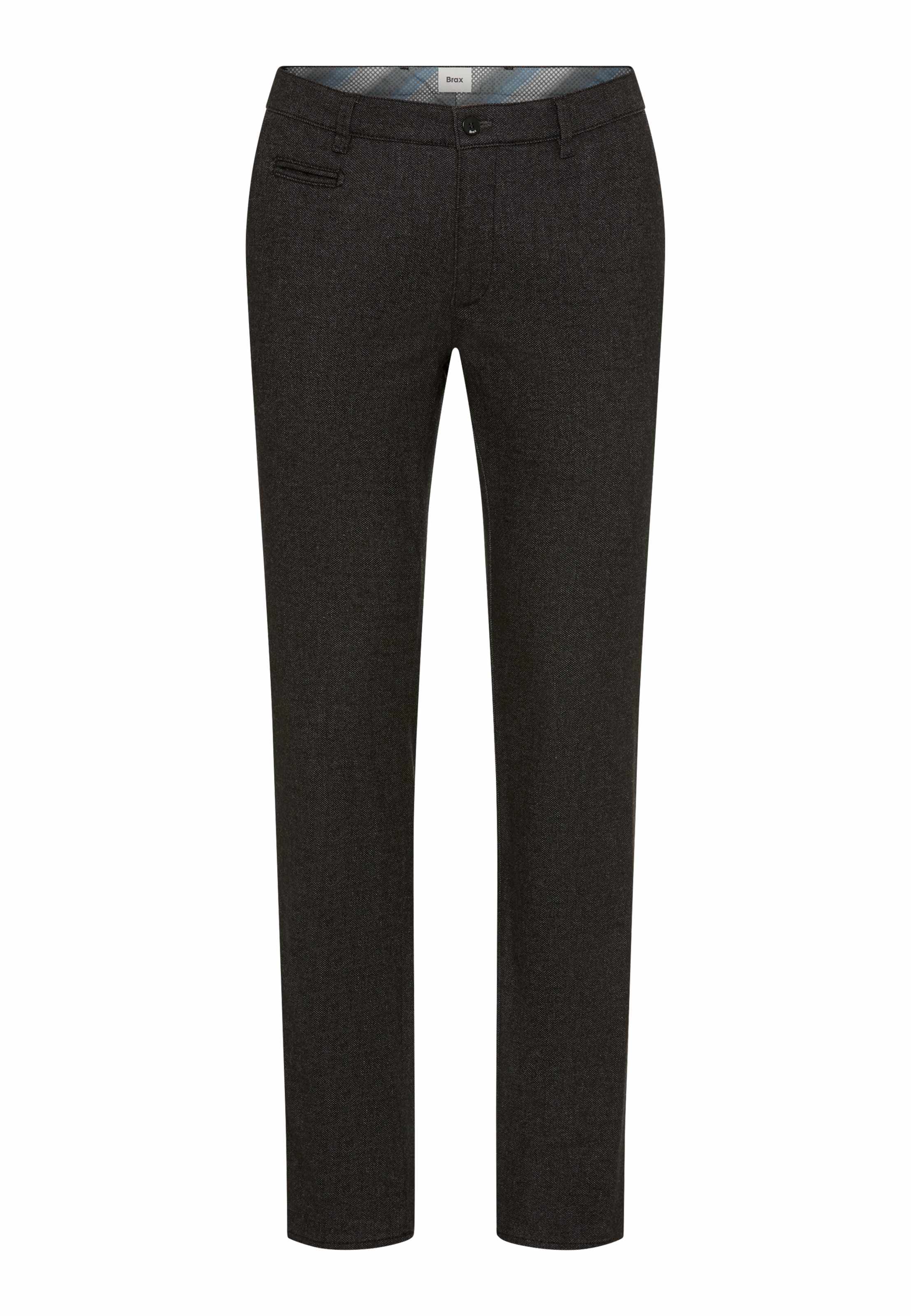 Chinohose BRAX "Style FABIO", Herren, Gr. 40, Länge 32, dunkelgrau, Web, 65% Baumwolle, 32% Polyester, 3% Elasthan, Hosen Image