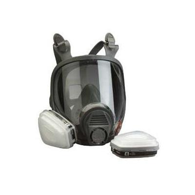 3M OH&ESD Full Facepiece Respirator, 4 Point, Adjustable Strap, Medium