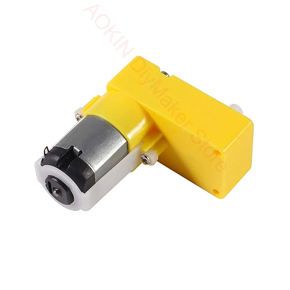 DC Electric Gear Motor L DC 3V-6V L Shape TT Motor Dual Shaft Intelligent Car Chassis for Arduino DIY Smart Car Robot