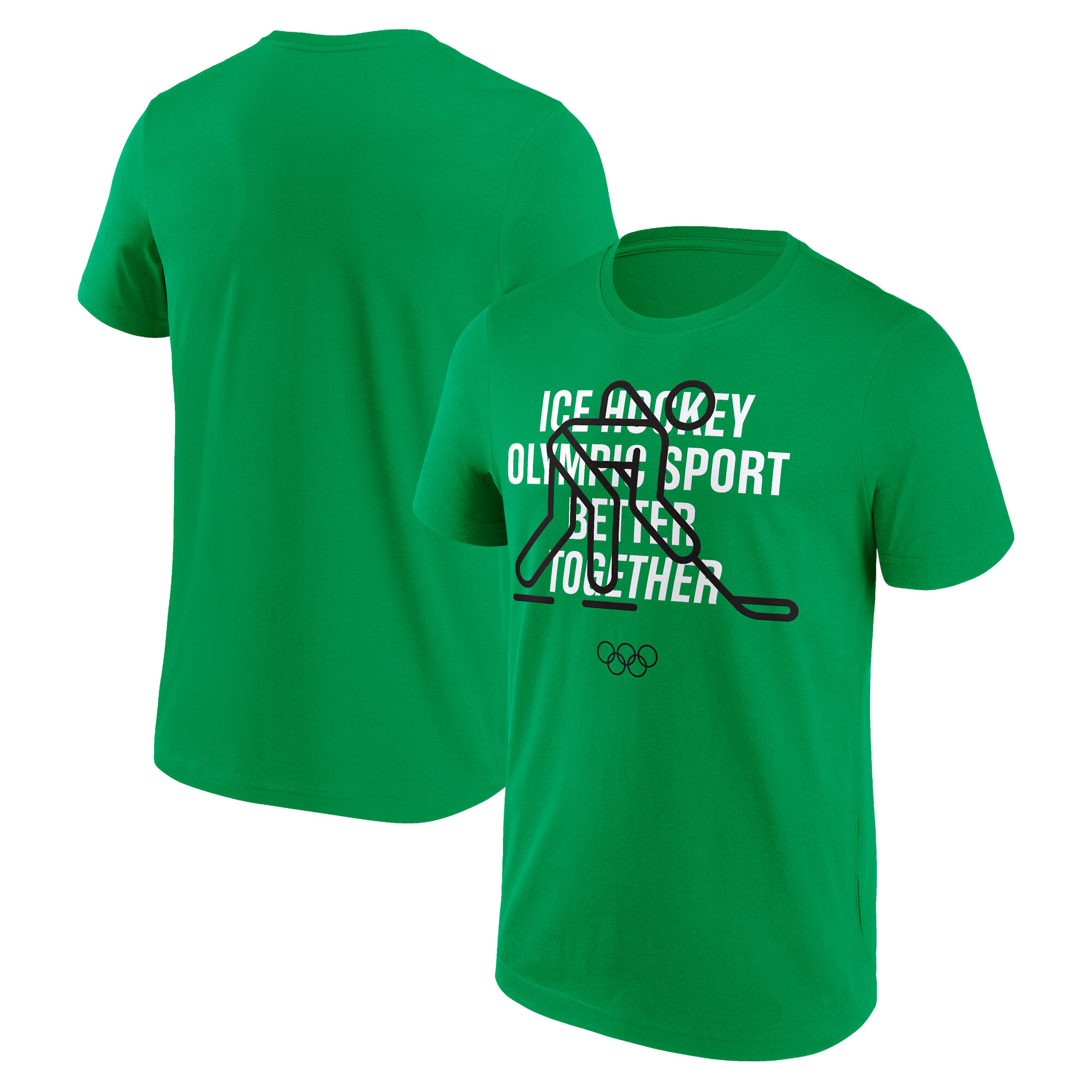 The Olympic Collection Ice Hockey Grafik T-Shirt - Grün Image