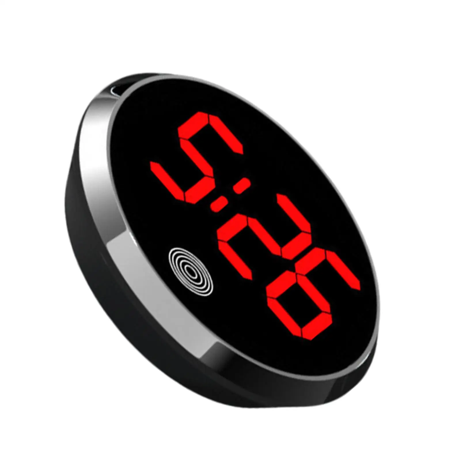 Mini Digital Clock for Car Round Automotive Digital Clock Led Luminous Display Automotive Watch for Road Trip Long Travel