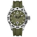 Nautica Men's Watch A14618G Green Dial with Green Resin Strap