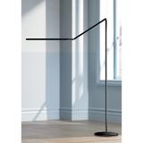 Gen 3 Z-Bar Warm Light Touch Dimmer LED Floor Lamp in Black