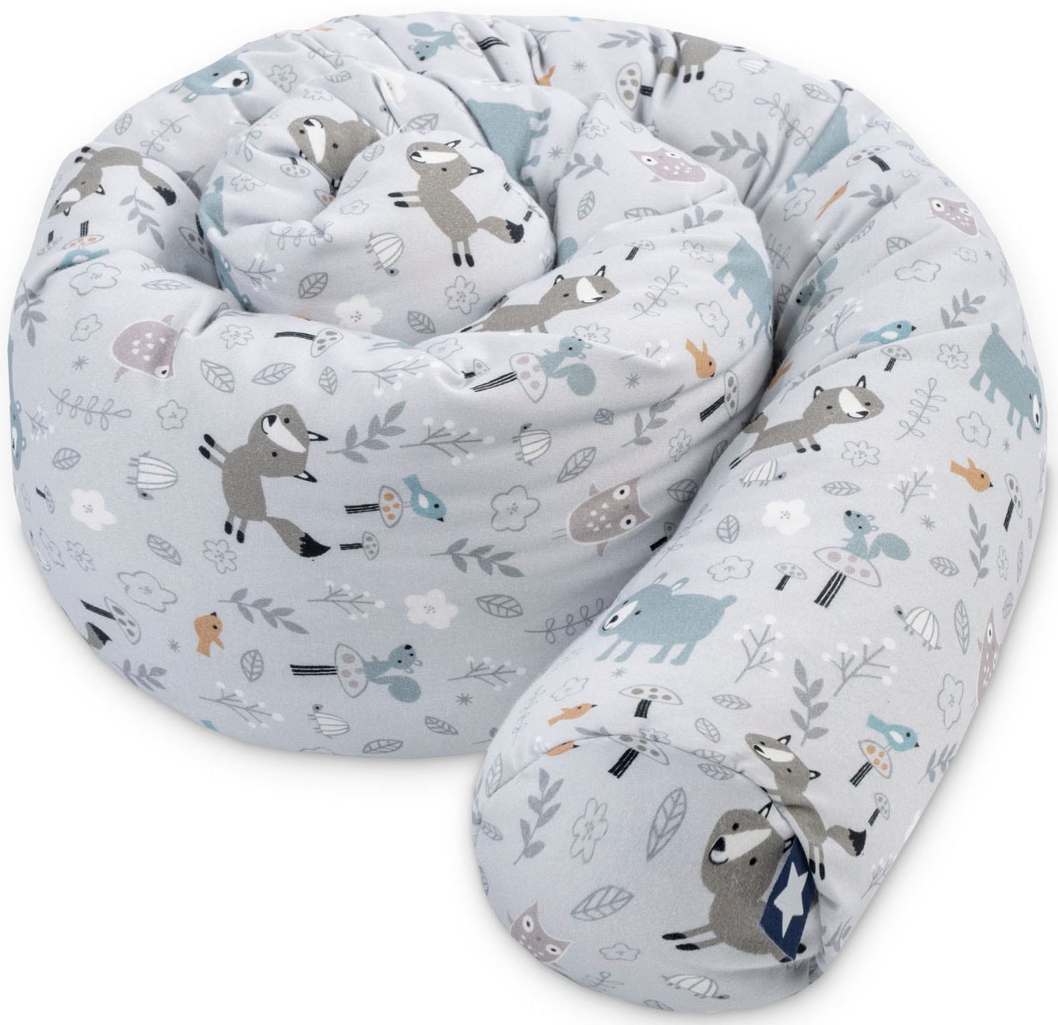 Nestchenschlange JULIUS ZÖLLNER "Jersey, Smart Friends", bunt (smart friends), Obermaterial: 100% Baumwolle. Füllung: 100% Polyester, Bettnestchen, Made in Germany Image