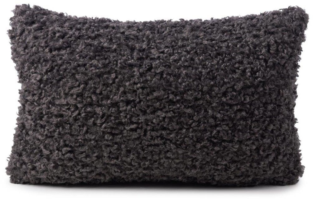 Dekokissen GÖZZE "Curly Kissen Rolf", anthrazit, unifarben, B:30cm H:10cm L:50cm, Polyester, Dekokissen_Sitzkissen_Kissenhüllen Image