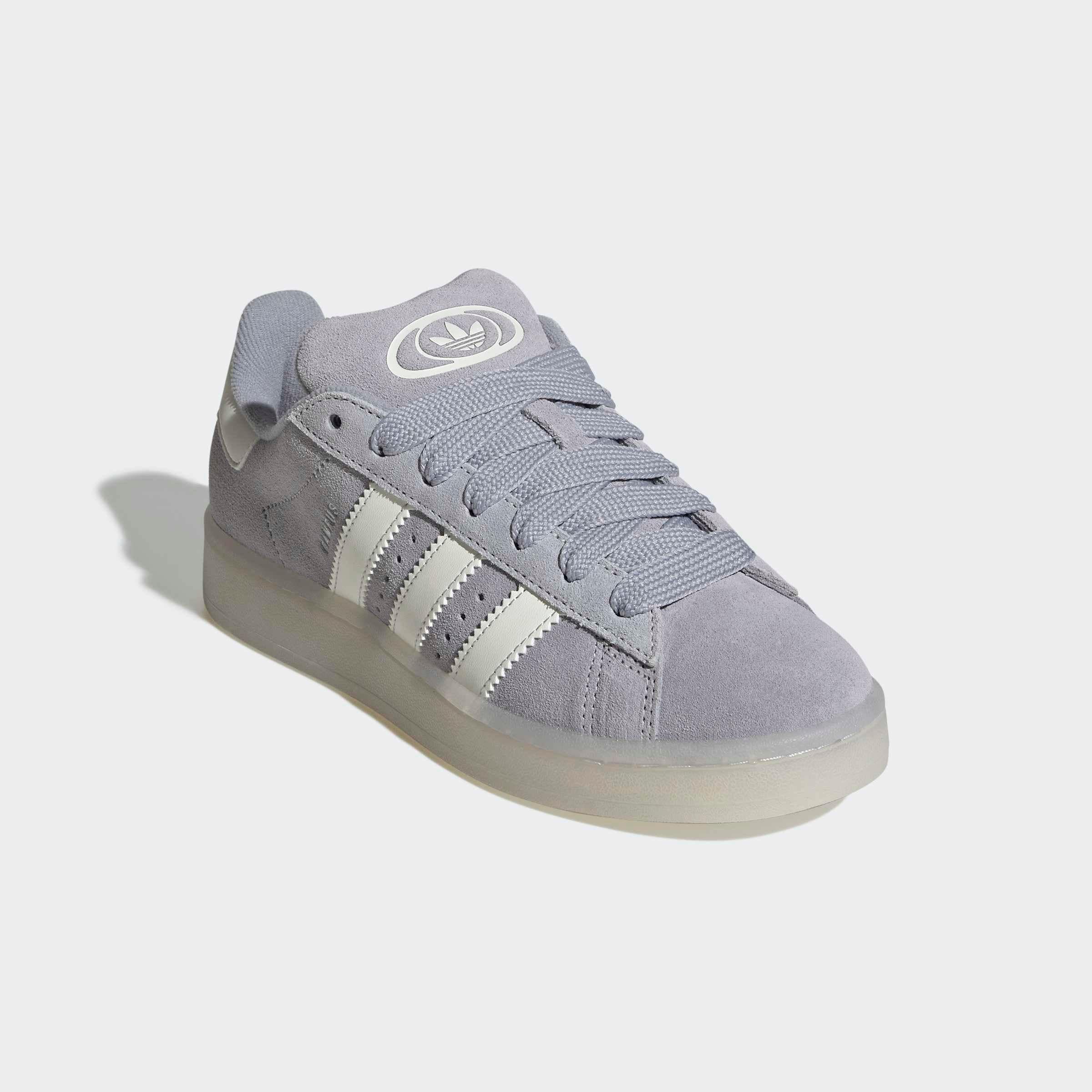 Sneaker ADIDAS ORIGINALS "CAMPUS 00S", Damen, Gr. 40,5, halo silber, sanftes weiß, dash grau, Leder, Schuhe Sneaker