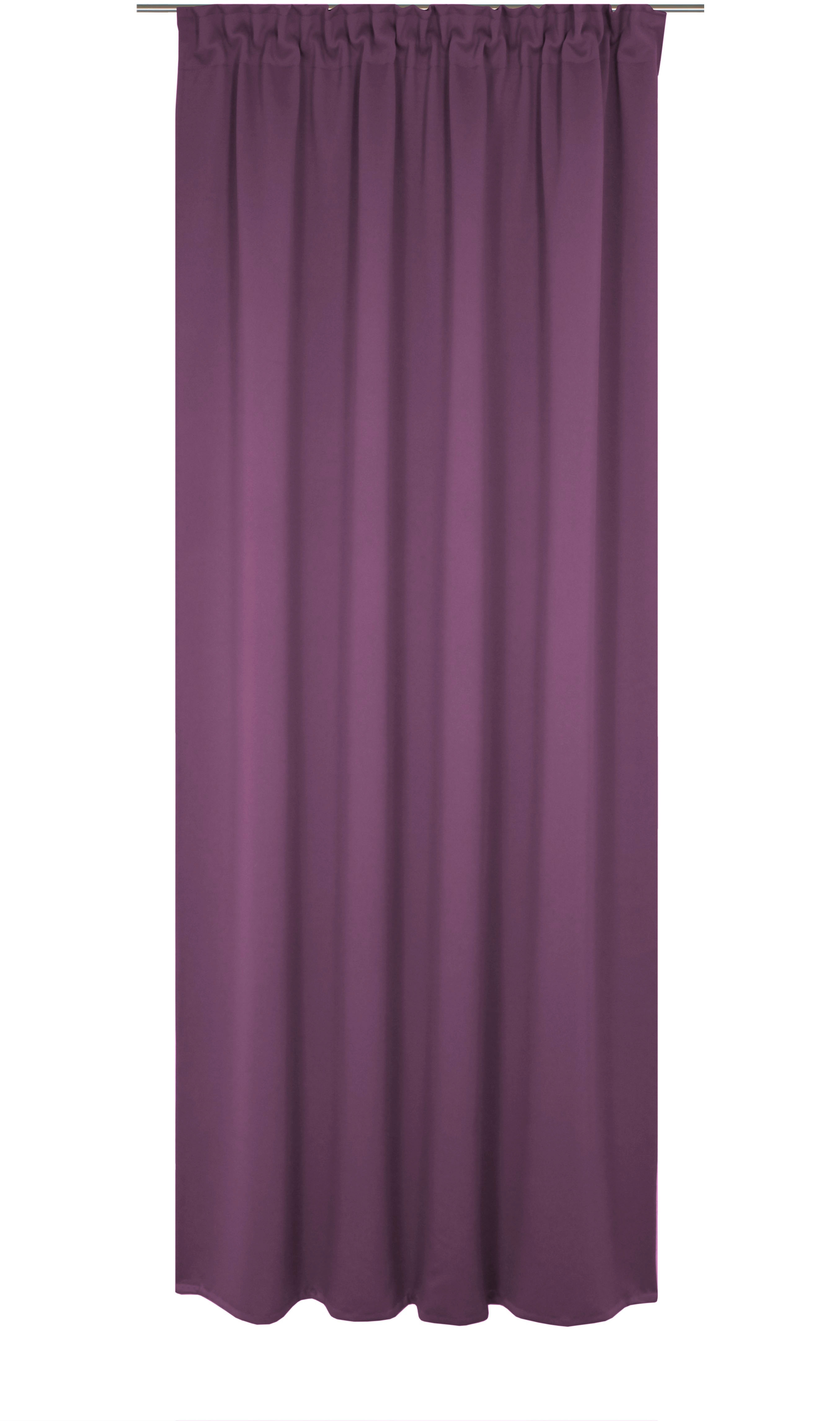 Vorhang WIRTH "Newbury", lila (beere), B:130cm H:275cm, Baumwolle, Polyester, Gardinen, nach Maß Image
