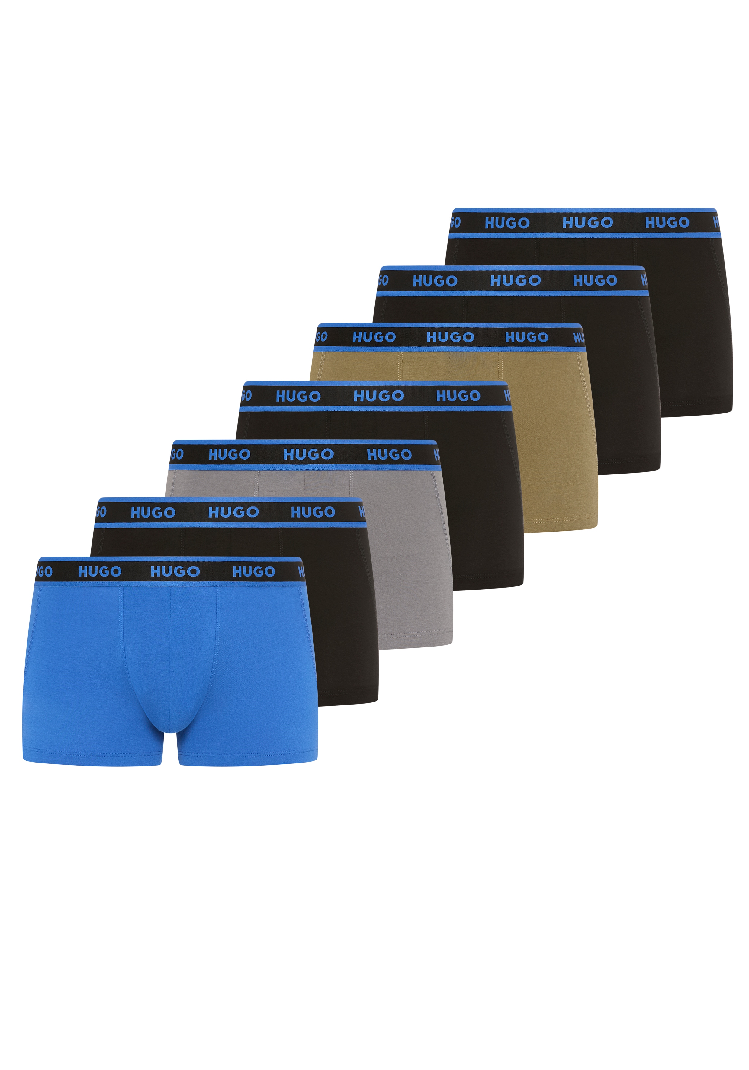 Trunk BOSS, Herren, Gr. L (52), open miscellaneous 961, Jersey, Obermaterial: 95% Baumwolle, 5% Elasthan, körpernah, Unterhosen, elastischer Bund, enganliegend Image