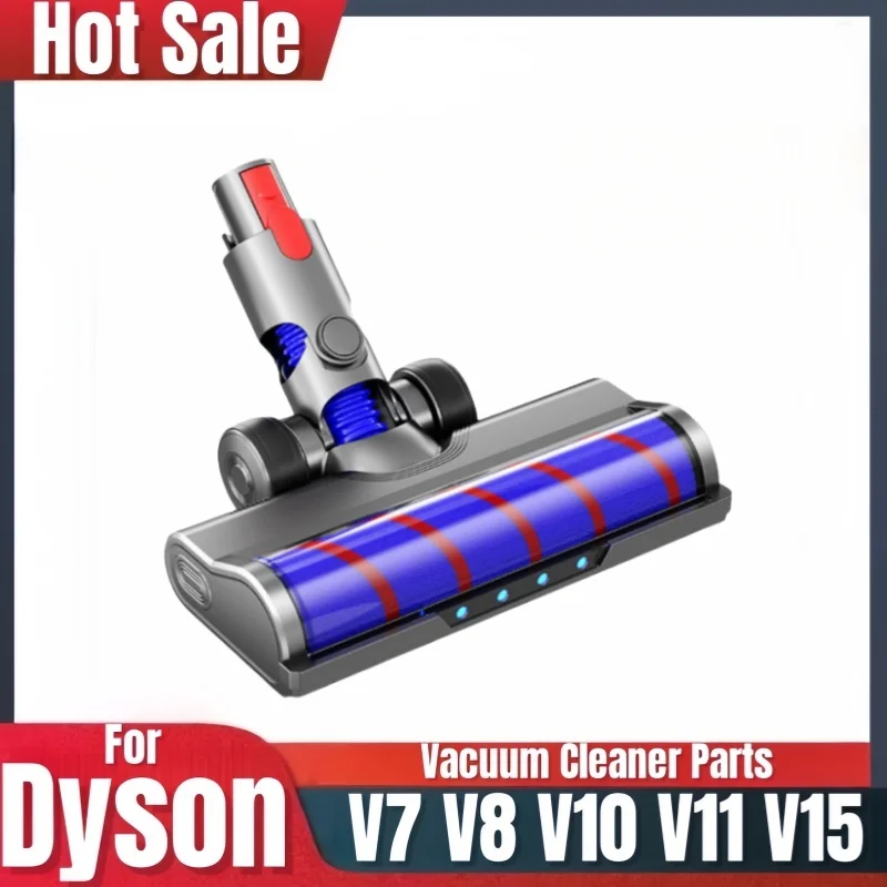 Für Dyson V7 V8 V10 V11 V15 Akku-Staubsauger, mit einer abnehmbaren, flauschigen Walzenbürste und einer Stauberkennungsleuchte. Image