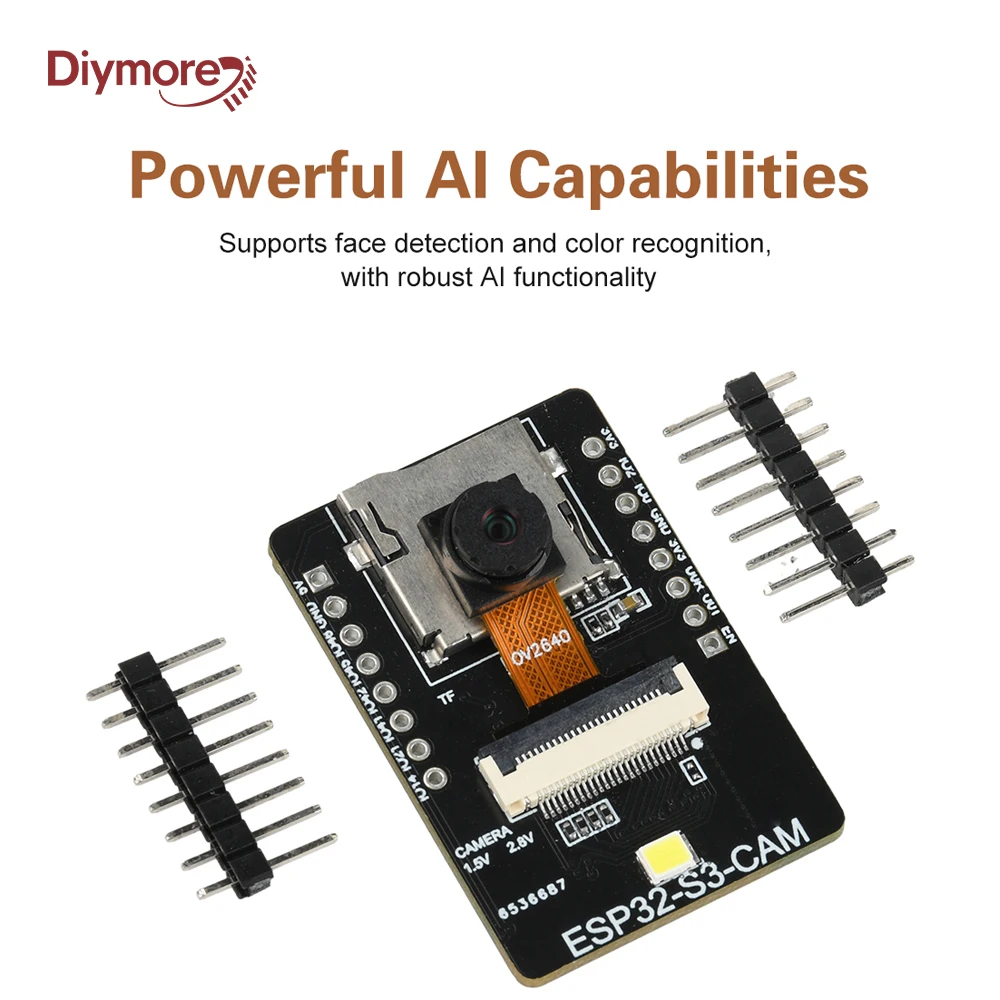 ESP32 S3 CAM WiFi BT Entwicklungsboard mit visuellem Erkennungsmodul, gepaart mit OV2640 Kamera Typ C Image