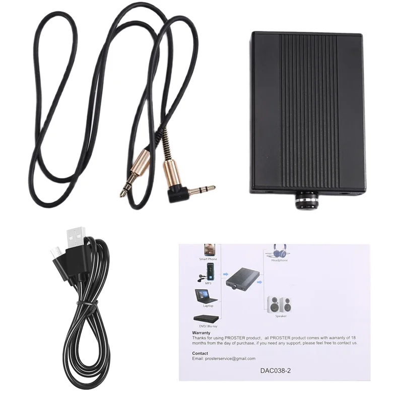 Tragbarer Hifi-Kopfhörerverstärker 3,5 mm Klinke Aux Tragbarer einstellbarer Audioverstärker für Handy-Musik-Player Image