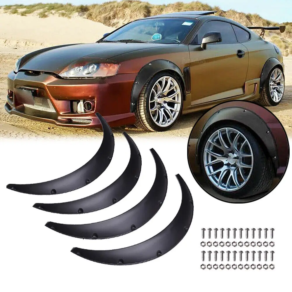 Für Hyundai Tiburon Sonata 2018-2022 Auto Fender Flares Kotflügel Rad Abdeckung Schützen Kotflügel Mud Splash Guards Matte Schwarz Image