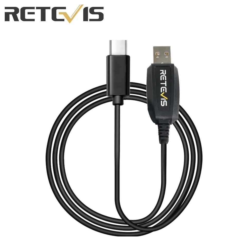 Retevis PC48 RB48 Walkie Talkie USB-Programmierkabel Typ C unterstützt Windows7/XP/10/11 Radiozubehör für Retevis RB648 Plus Image