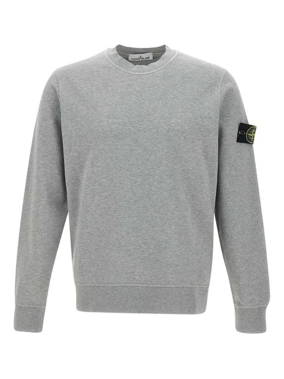 Crew-Neck Sweatshirt - Gray - Stone Island Sweats