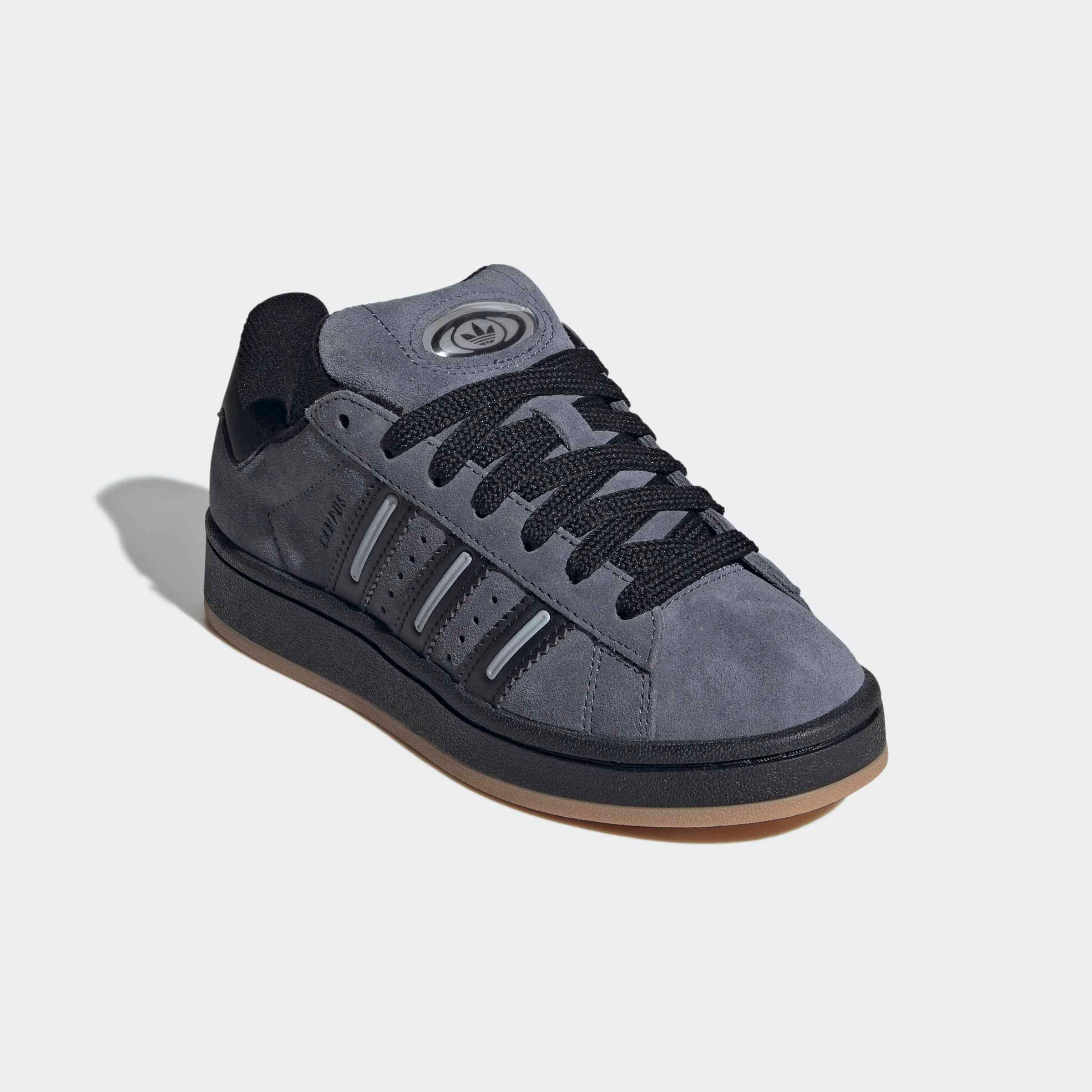 Sneaker ADIDAS ORIGINALS "CAMPUS 00S", Mädchen, Gr. 38, onix, core schwarz, halo silber, Leder, Synthetik, Schuhe Sneaker, für Kinder