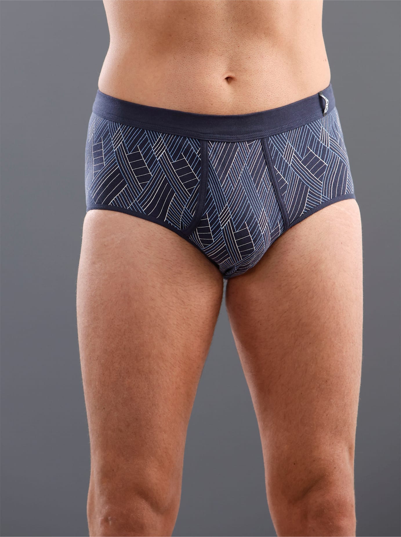 Slip KINGS CLUB, Herren, Gr. 6, blau (marine, bedruckt), 100% Baumwolle, Unterhosen Image