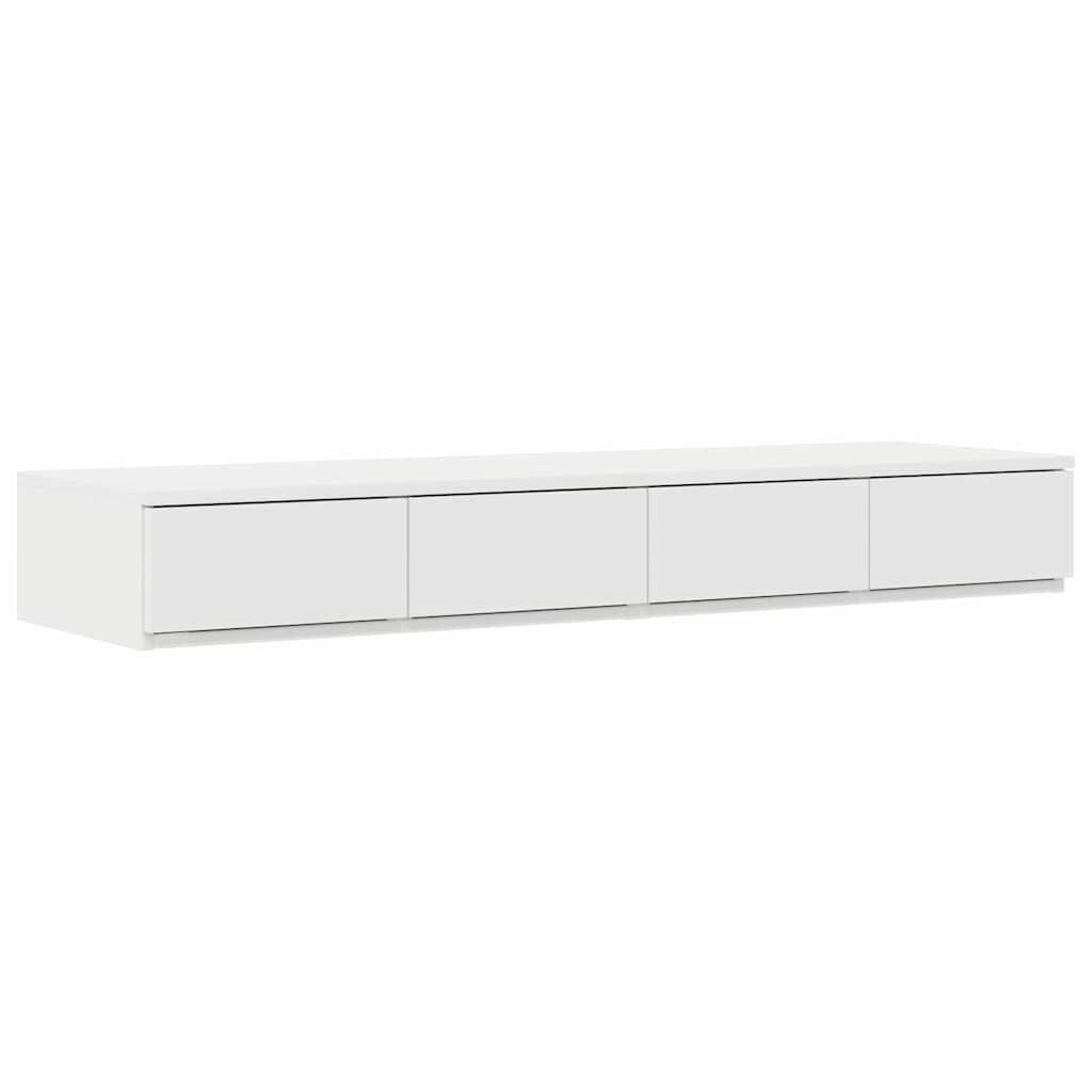 vidaXL Bettschubladen Weiß 120 x 36.5 x 16.5 cm Holzwerkstoff Image