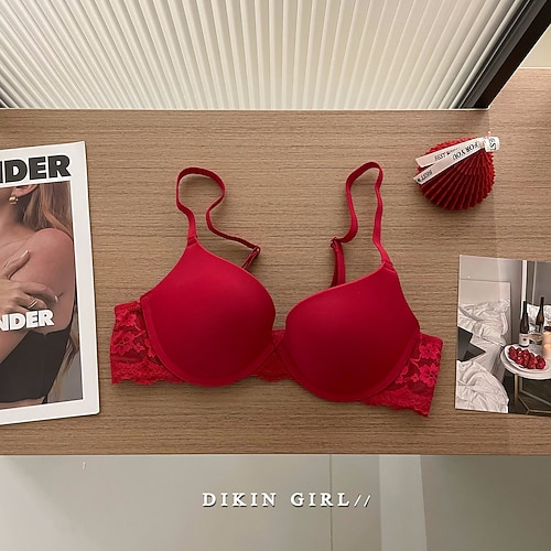 Damen Dessous BH Spitze LochNightwearNylon POLY Alltagskleidung Unterwäsche Schwarz Rote Khaki Beige Frühling Sommer Herbst Winter Image