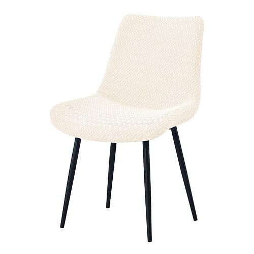 1 x Jacquard-Esszimmerstuhl-Schonbezug, Stretch-Stuhlbezug für Zuhause, Küche, Bankett oder Hochzeiten