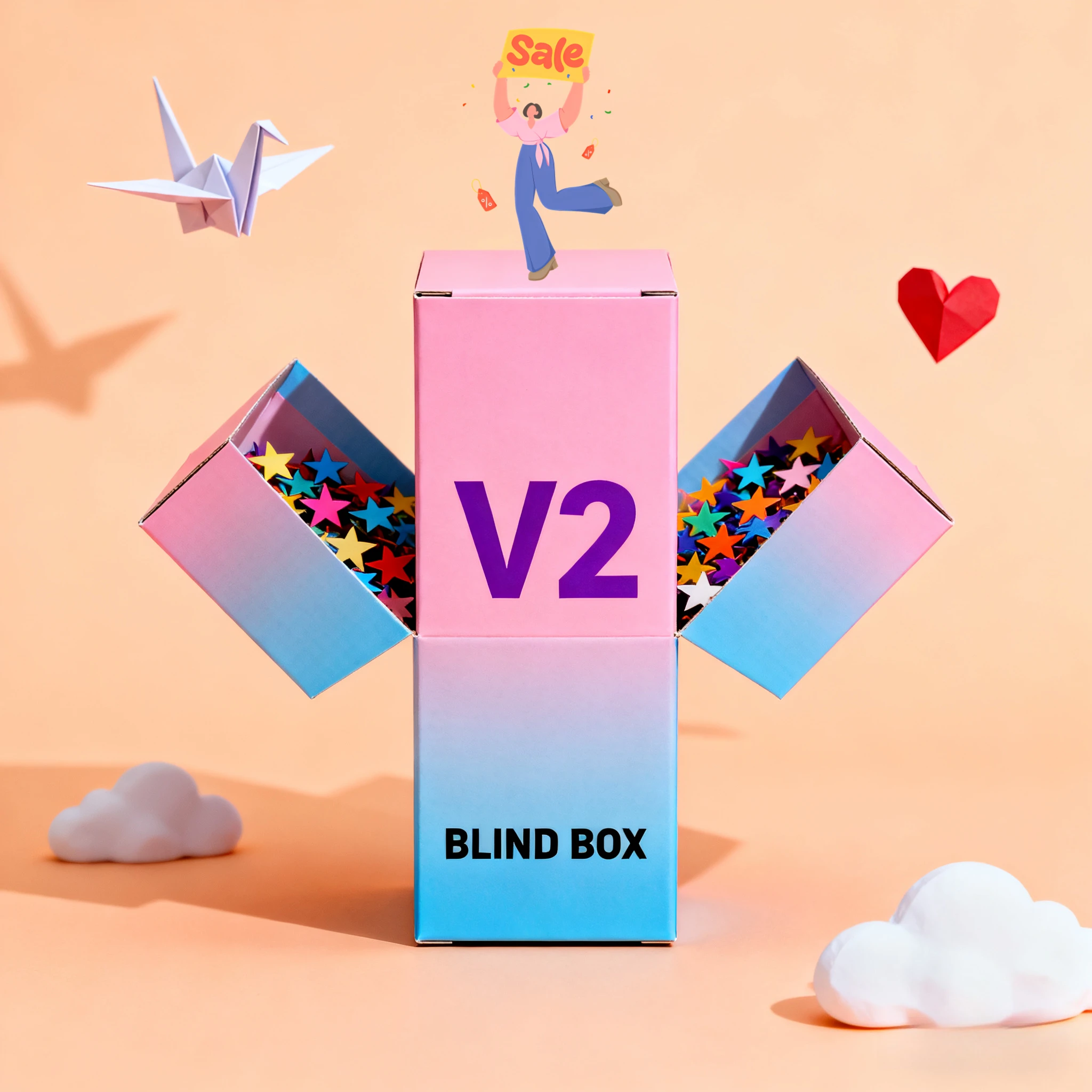 Trendy blind box figurine, silicone soft rubber cartoon resin vinyl figurine, PVC three-dimensional public figurine